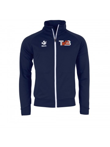 Premium Full Zip Top Navy Heren